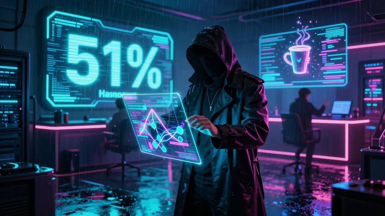 How a 51% Attack Enables Double-Spending in Blockchain Networks