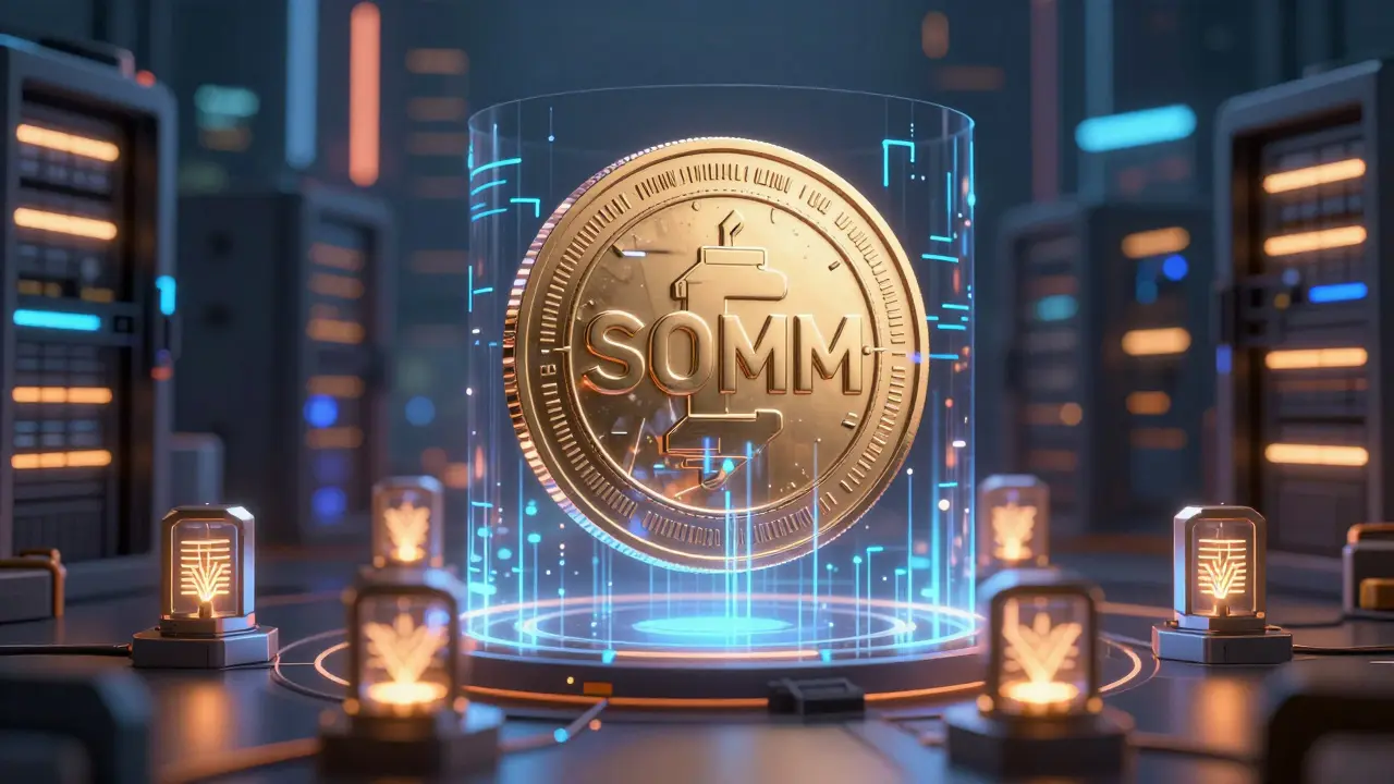 Holographic crypto coin protected by validator nodes