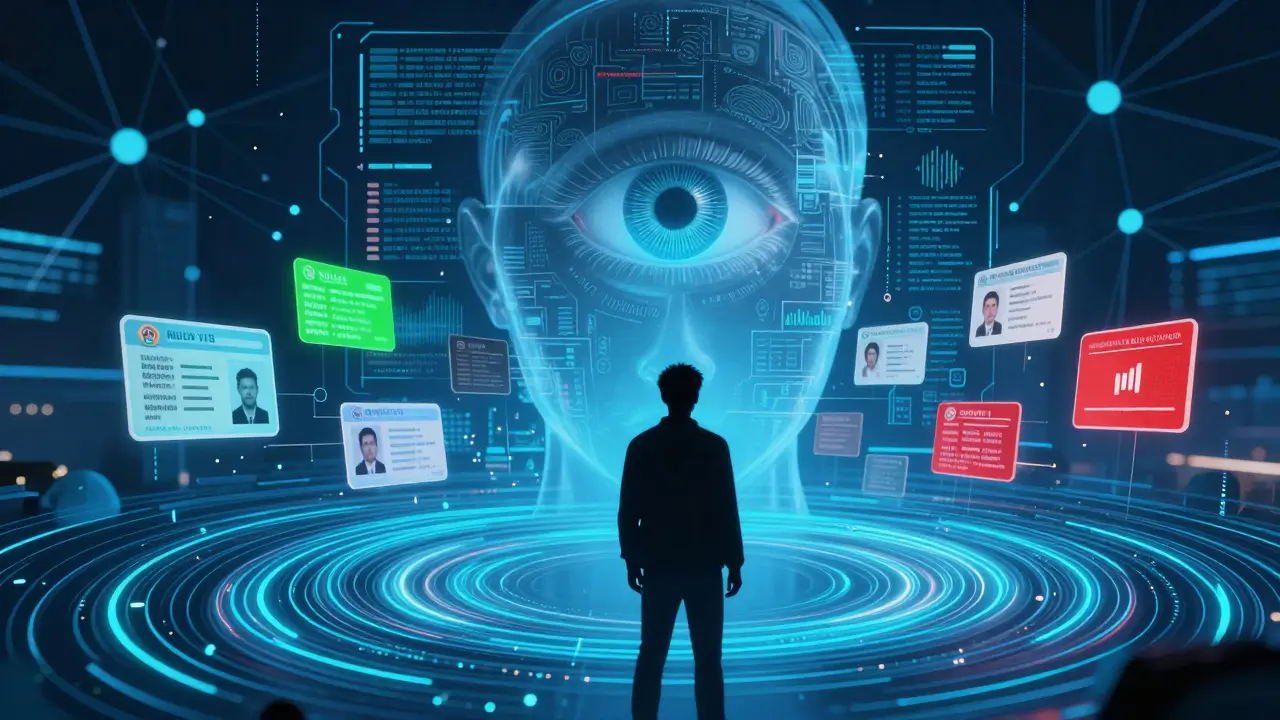 AI scanning user data and identity in digital space