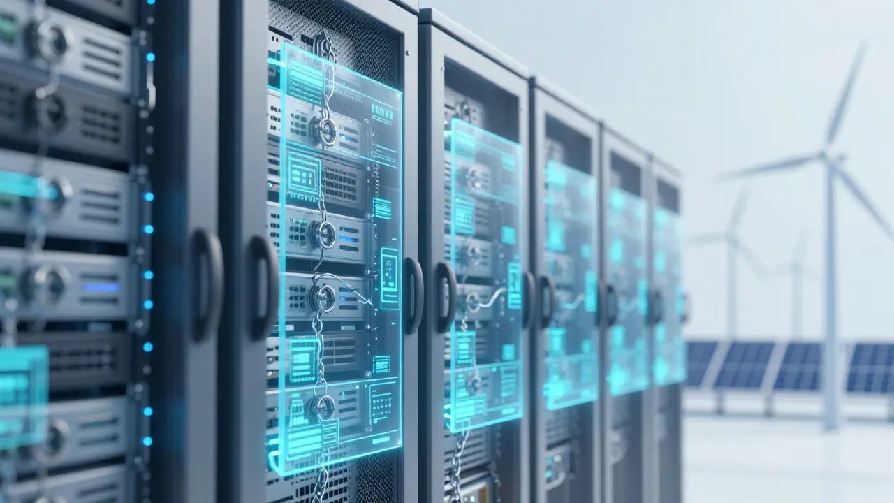 Futuristic digital bank vaults representing Wyoming crypto laws