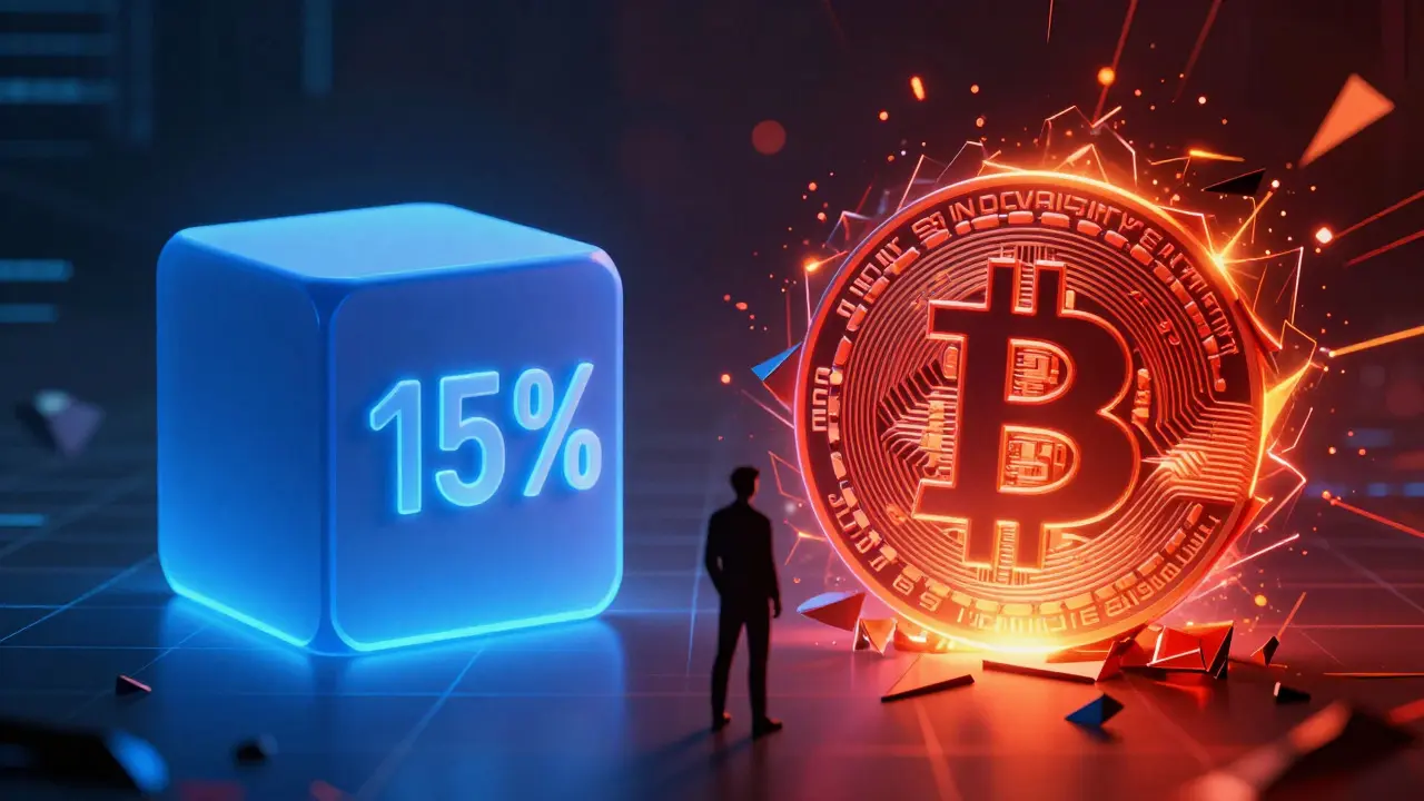 Visual comparison of low vs high crypto market volatility