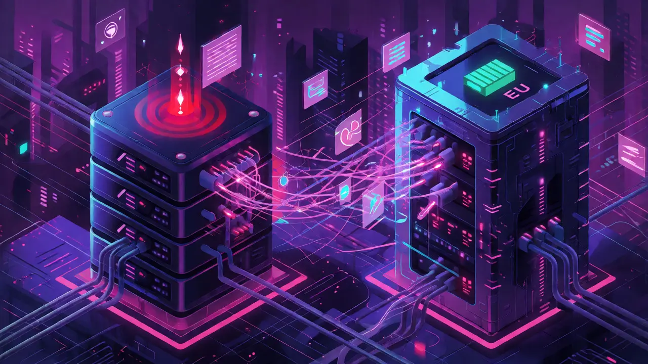 Fragmented digital servers connecting via broken data links