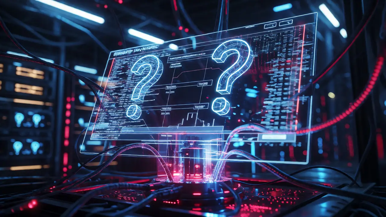 Glitching crypto trading interface with missing data