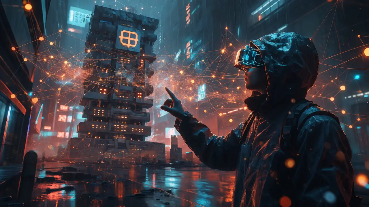 User connecting to a decentralized P2P network bypassing a central server.