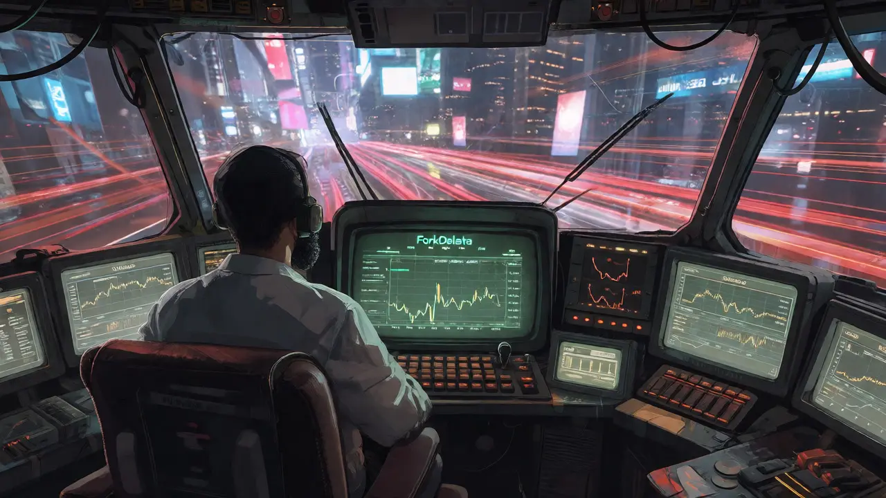Lone trader hunting obscure tokens in a fast-moving cyber city
